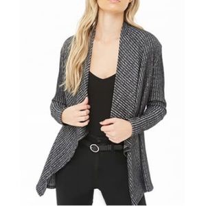 *NEW* Black & Gray Striped Cardigan (M)